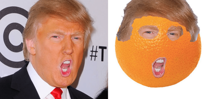 Donald trump comparison orange