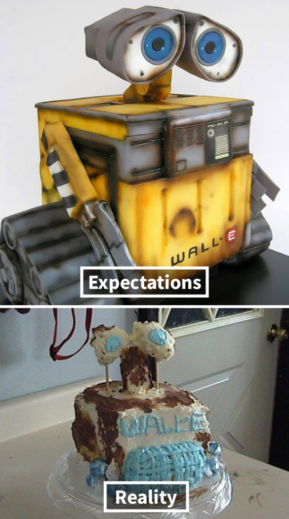 messed up cake