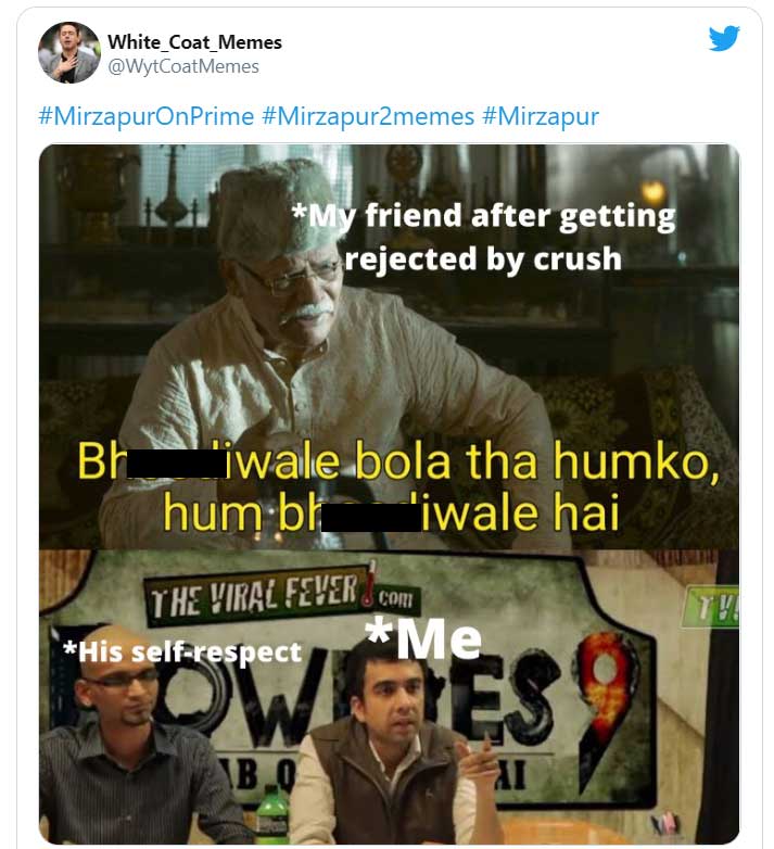 Mirzapur Chacha memes