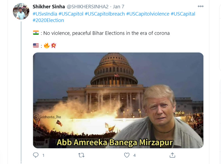 Mirzapur memes Donald Trump