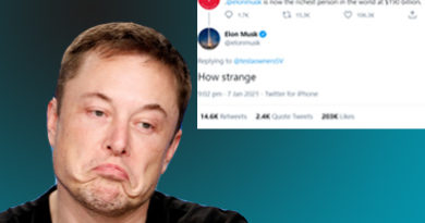 Elon Musk's strange reaction