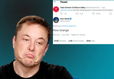 Elon Musk's strange reaction