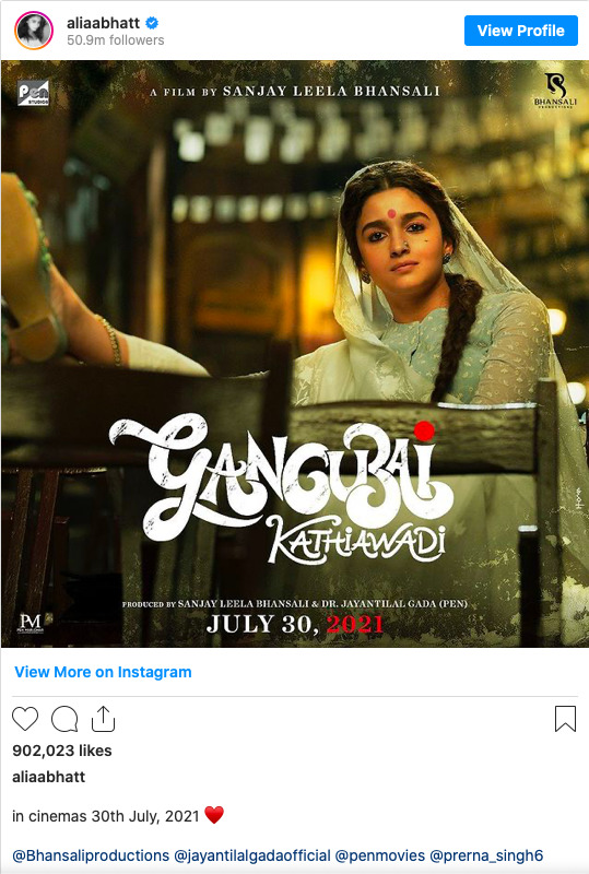 Gangubai Kathiawadi movie teaser and poster