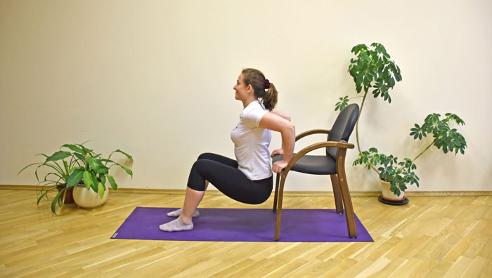 Simple Bodyweight Exercises Chair Dips