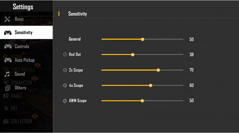 Tips For A Perfect Headshot In Free Fire sensitivity