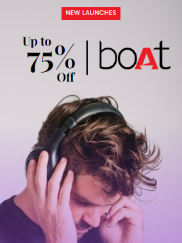 Up To 75% Off On New Launches From boAt-Lifestyle!